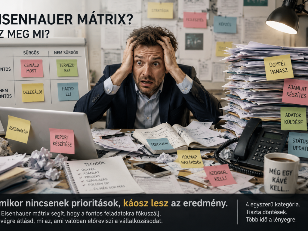 Eisenhower-mátrix: hogyan priorizáld a feladataidat, mielőtt minden sürgőssé válik?