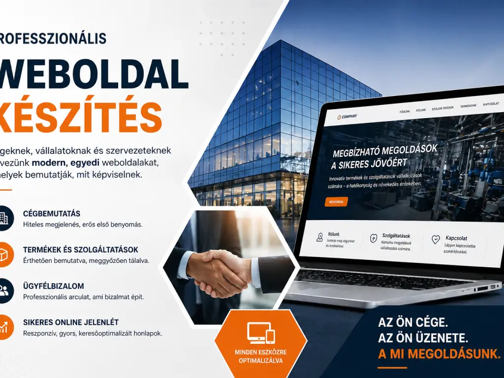 Céges weboldal készítés vállalkozások részére