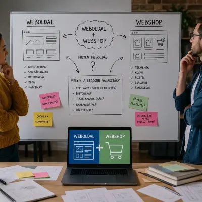 Hogyan válasszak weboldal készítőt, ha webshopot is szeretnék?